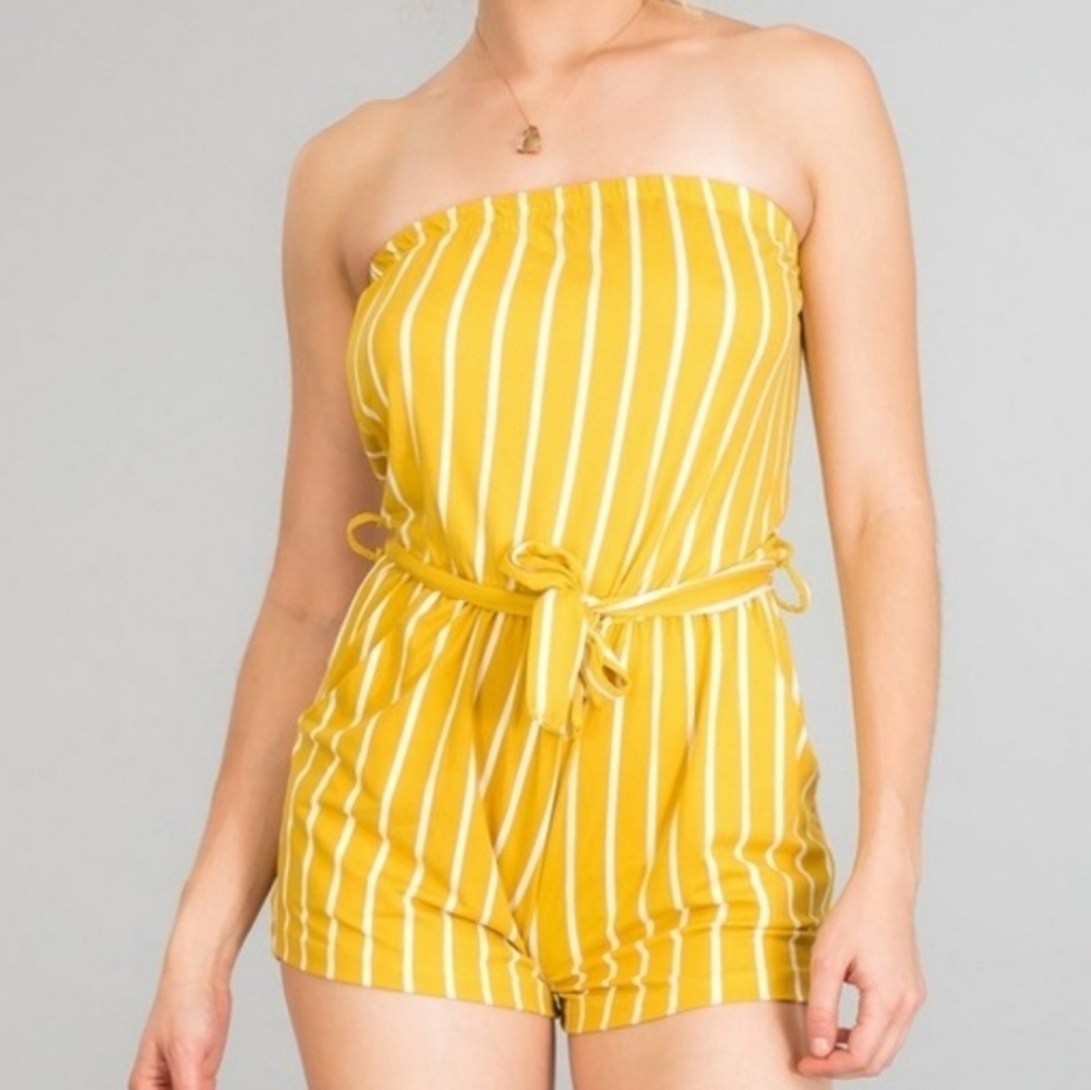 🌻Strapless Rompers